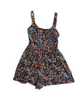 Wild Fable Floral Smocked Sweetheart Romper Multicolor Size Small
